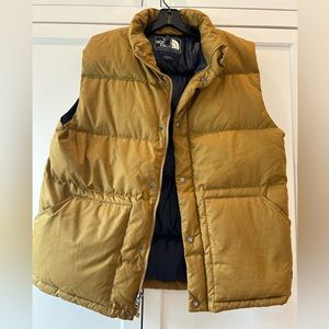 Tan North Face Puffy Vest